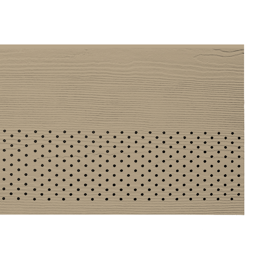 Hardie Soffit HZ10 12 in. x 144 in. Primed Fiber Cement Vented Cedarmill Soffit